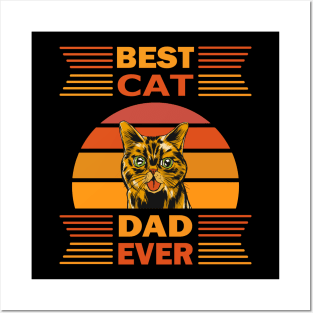 Best Cat Dad Ever Posters and Art